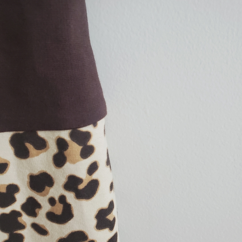 3/$25 Gymboree leopard bottom cotton spandex shift dress size 7 - Picture 2 of 4